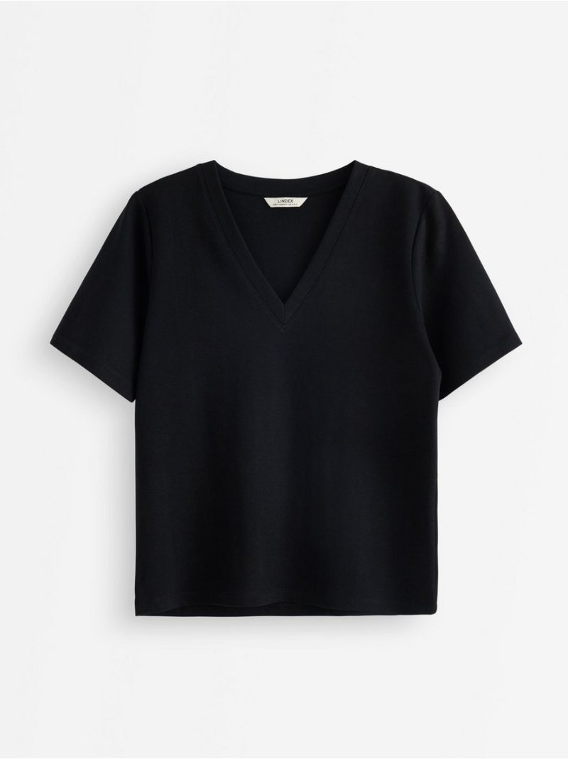 Majica - T-shirt with v-neck - 3008200-80