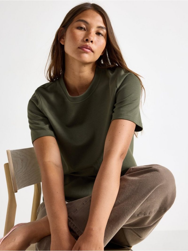 Majica - T-shirt in heavy cotton - 3008202-1308