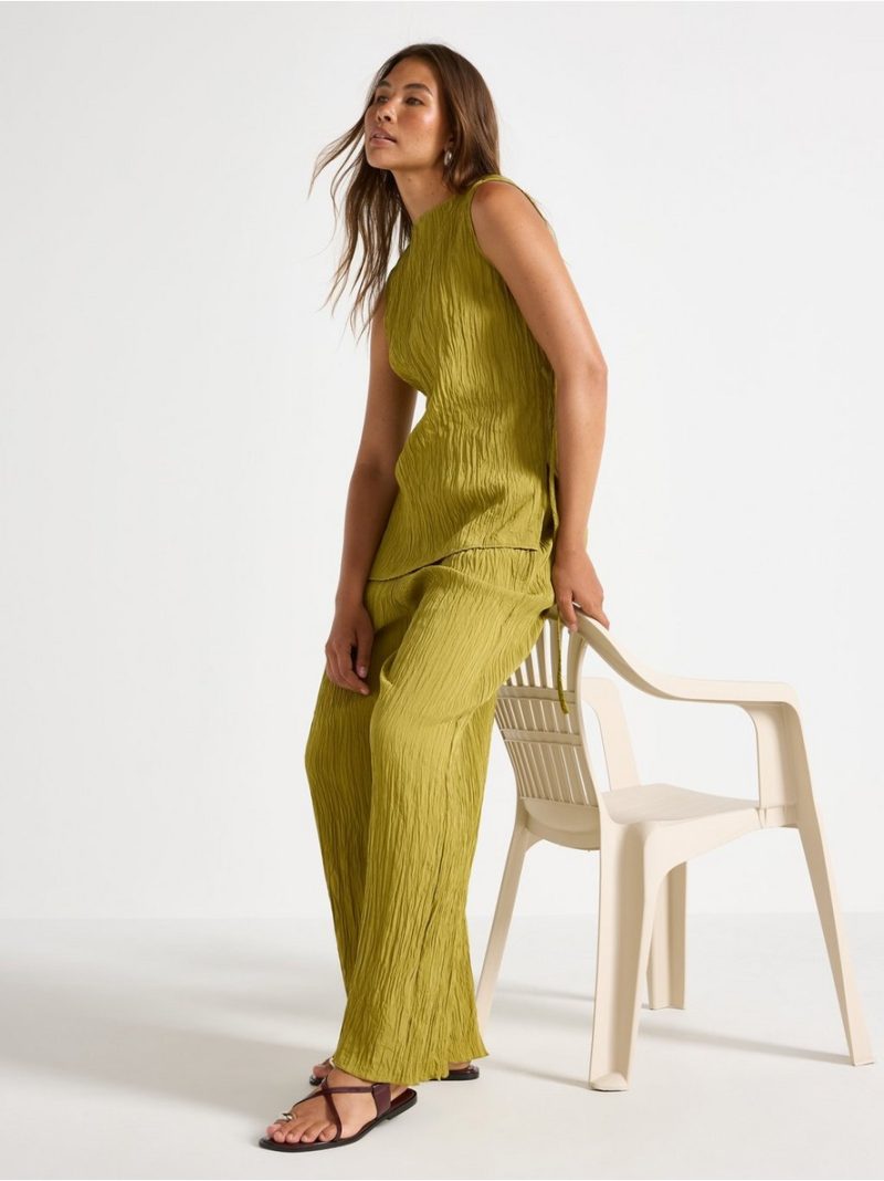 Crinkled trousers - 3008227-2118