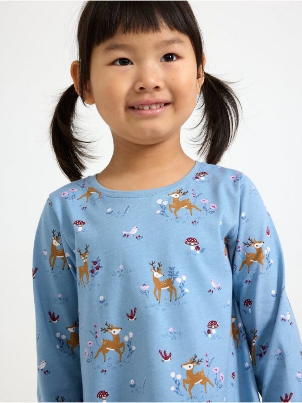 Long top with long sleeves - 3008321-8174