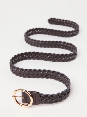 Braided belt in imitation leather - 3008688-8710