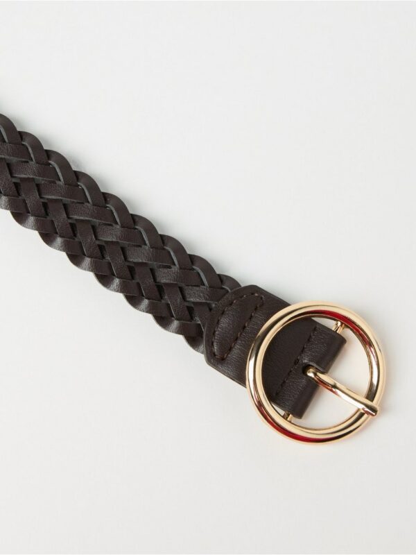 Braided belt in imitation leather - 3008688-8710