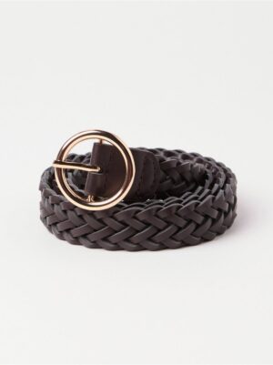 Braided belt in imitation leather - 3008688-8710