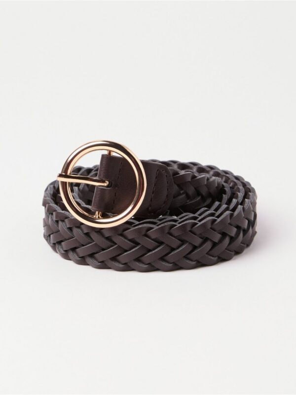 Braided belt in imitation leather - 3008688-8710
