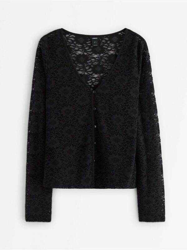 Cardigan in lace - 3008717-80