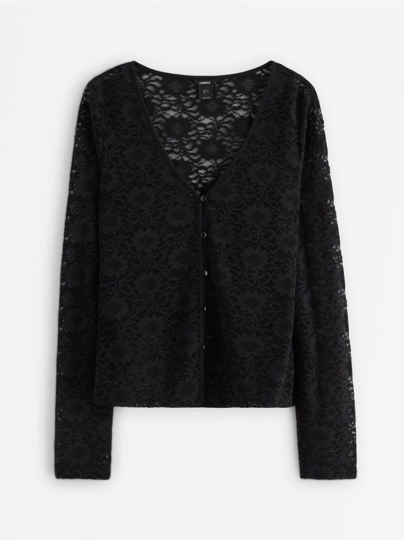 Dzemper - Cardigan in lace - 3008717-80