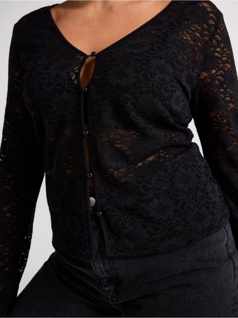 Dzemper - Cardigan in lace - 3008717-80