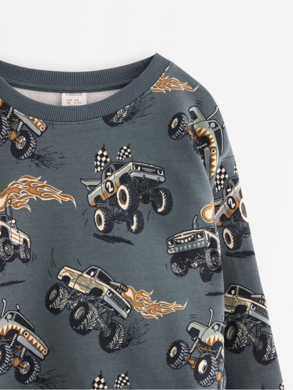 Sweatshirt with brushed inside - 3008734-2498