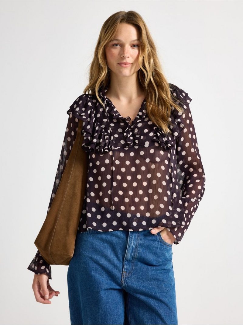 - Long-sleeved blouse Long-sleeved blouse - 3008956-7268