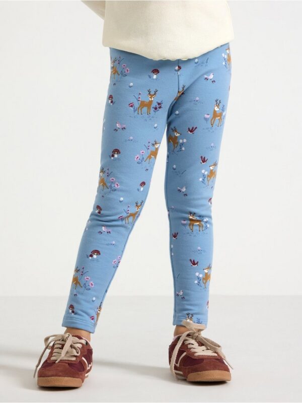 Leggings with brushed inside - 3008972-8174