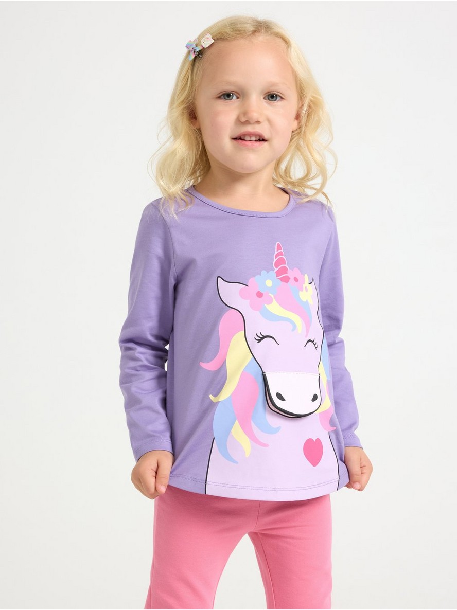 Majica – Long-sleeved top with unicorn