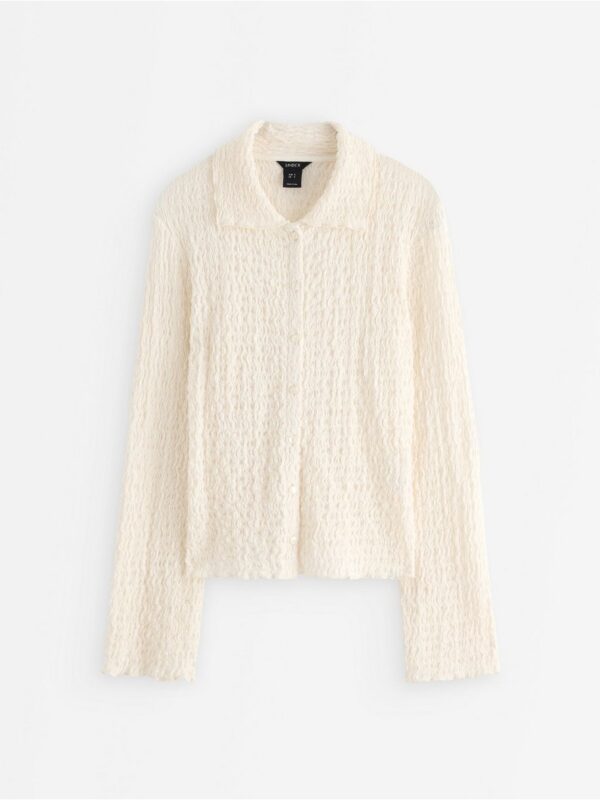 Textured shirt in jersey - 3009238-300