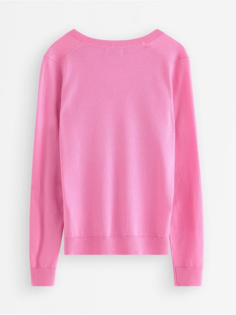 Fine-knit v-neck jumper - 3009339-8628