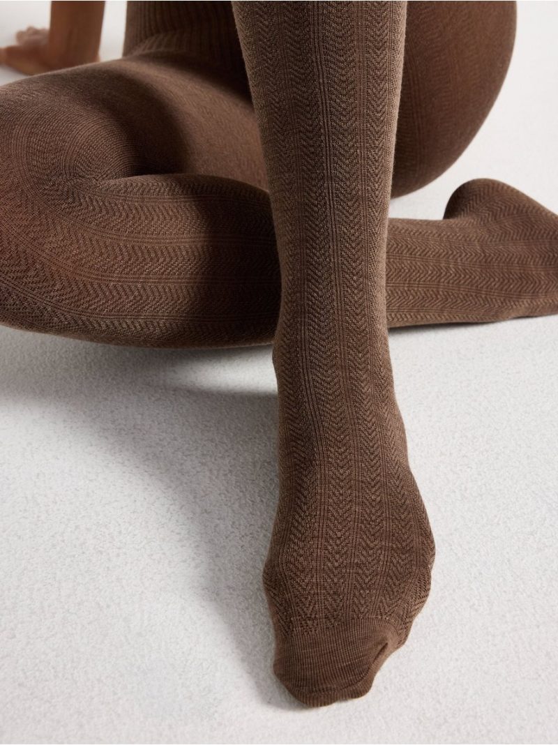 Hulahopke - Tights in merino wool blend - 3009695-2386