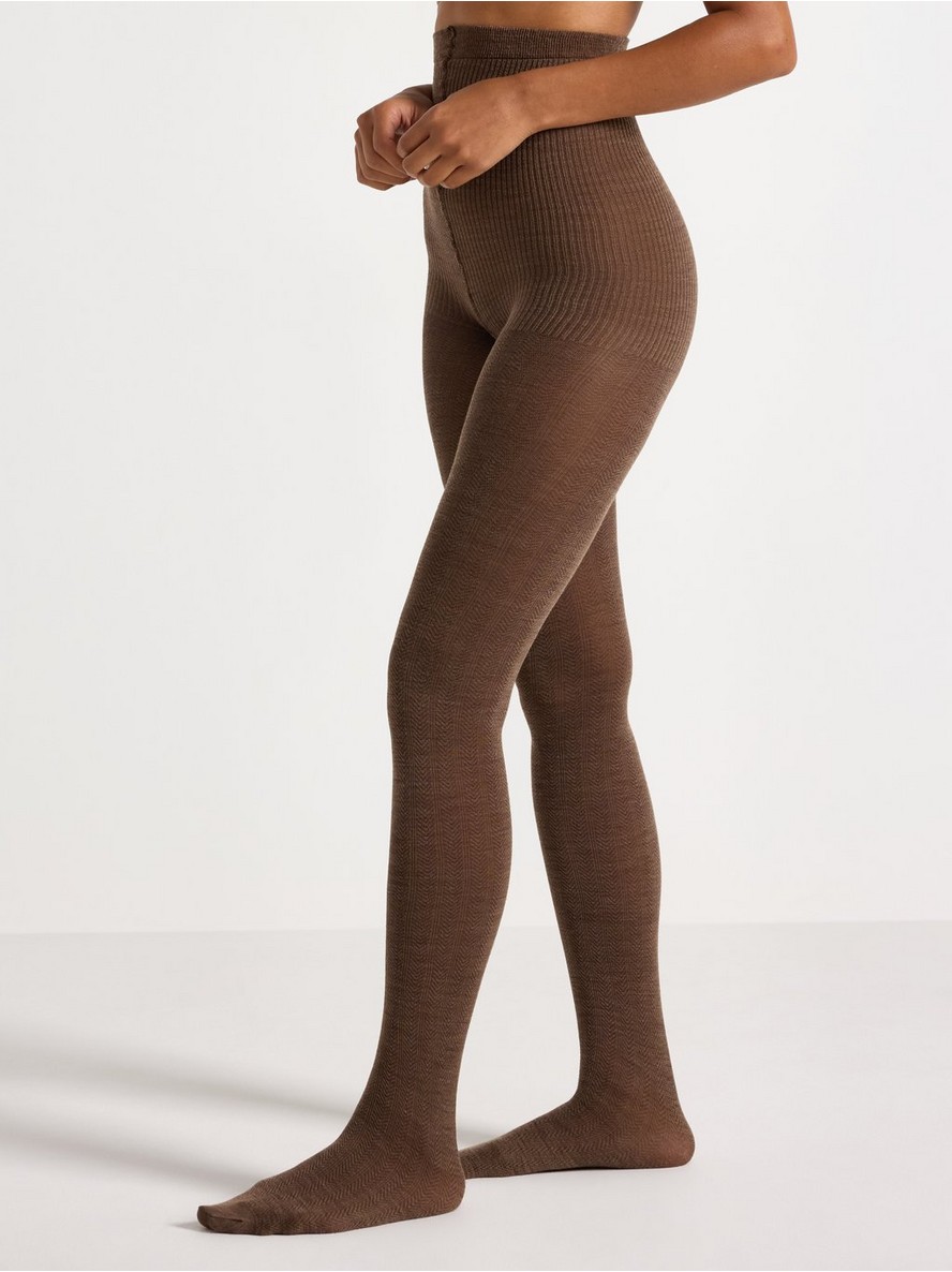 Hulahopke - Tights in merino wool blend - 3009695-2386