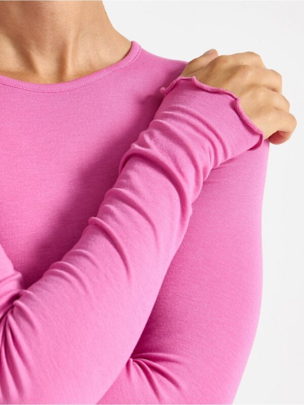 Soft long-sleeved top - 3009765-9869