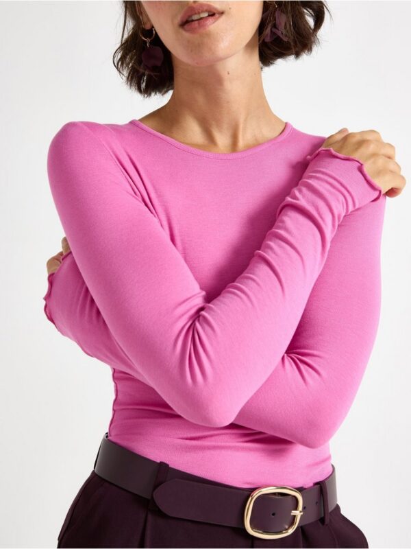 Soft long-sleeved top - 3009765-9869