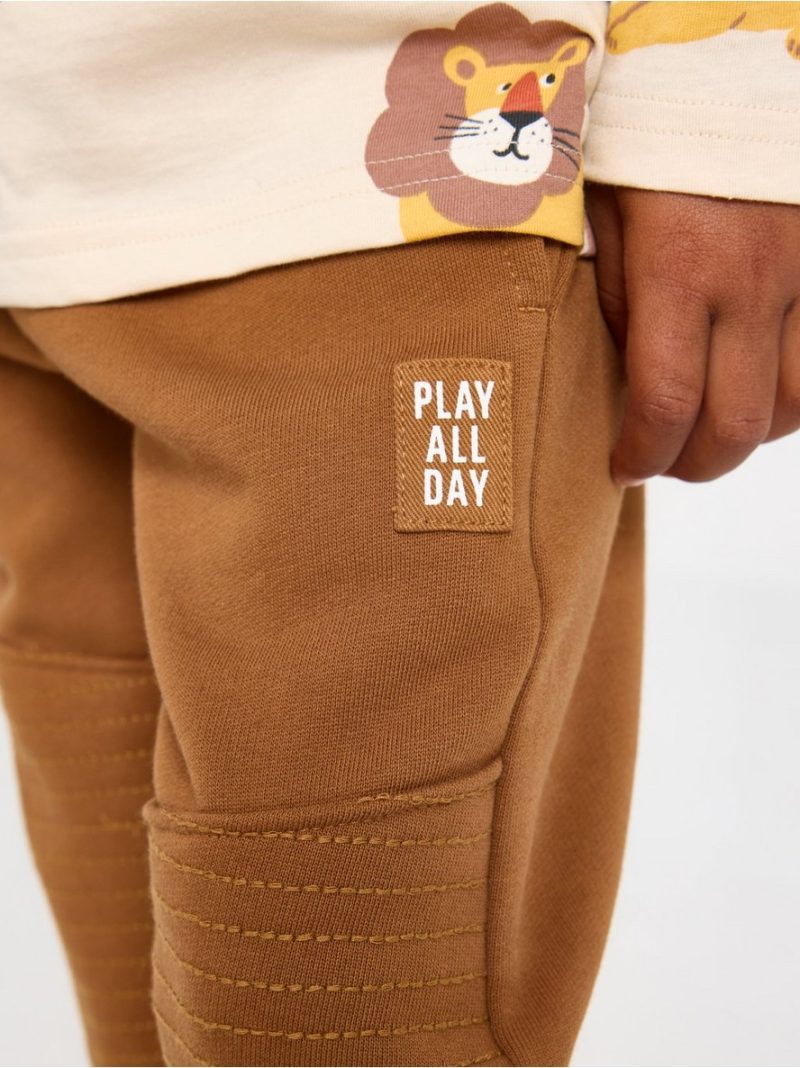 Joggers with reinforced knees - 7901099-1767