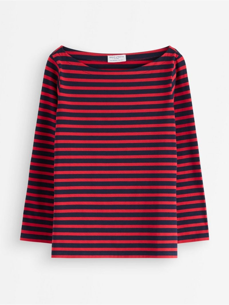 Striped cotton top - 7978259-8668