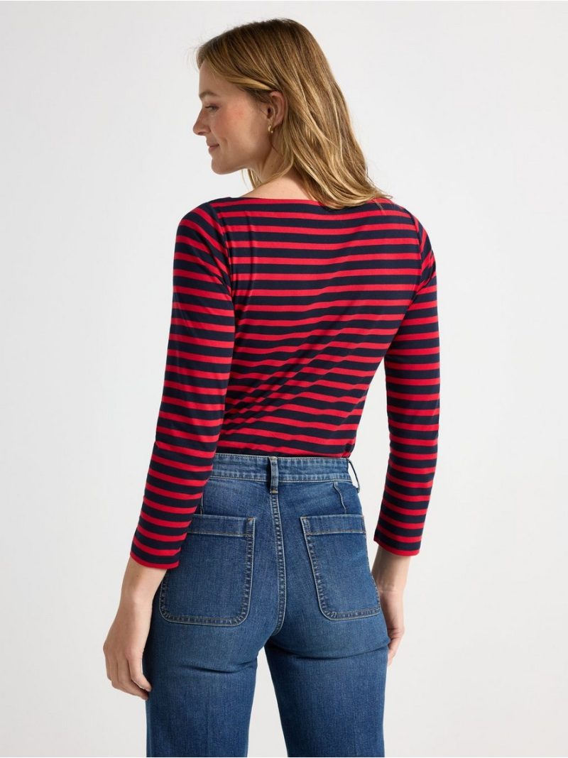 Striped cotton top - 7978259-8668