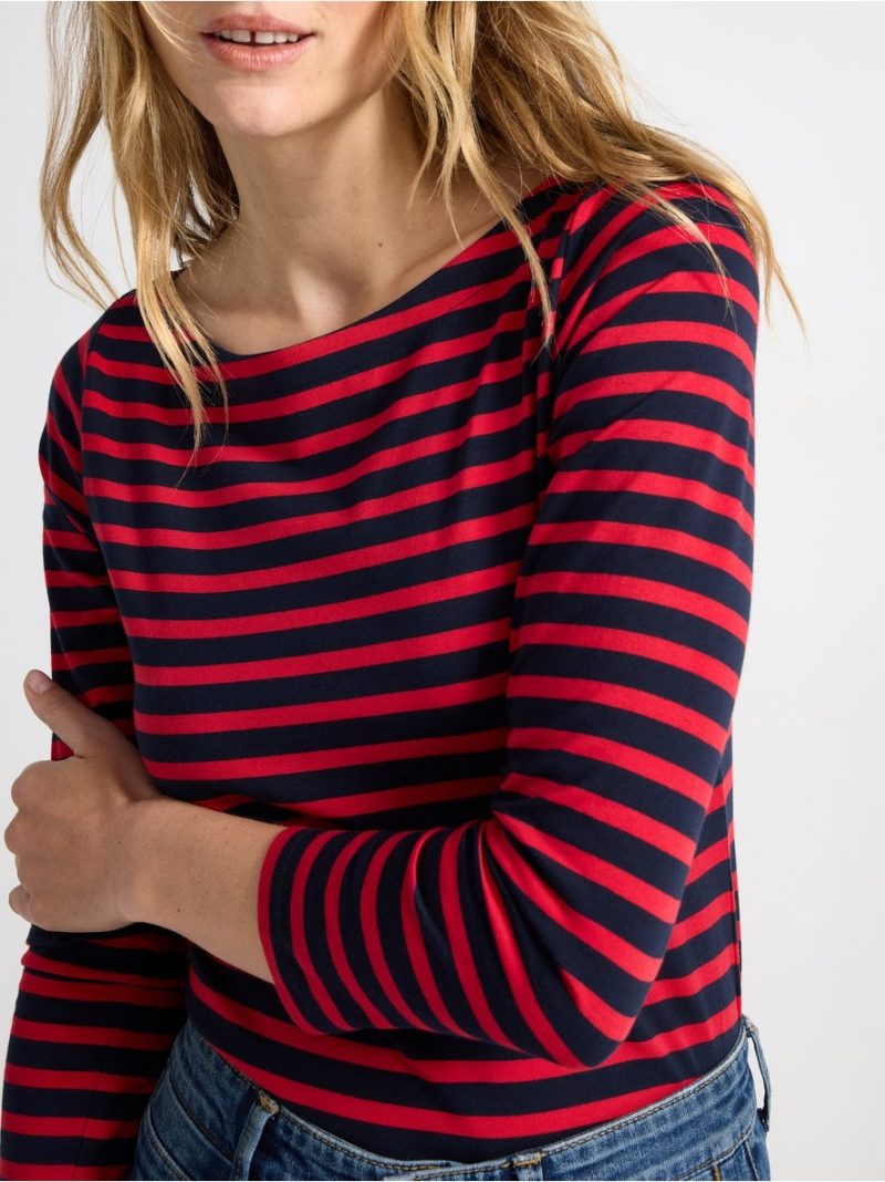 Striped cotton top - 7978259-8668