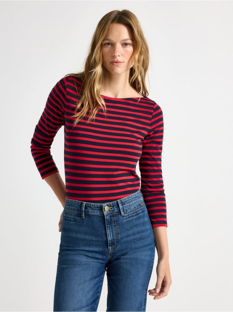 Striped cotton top - 7978259-8668