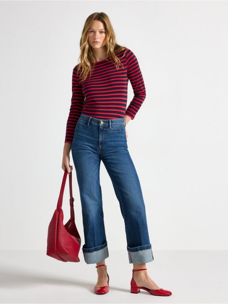 Striped cotton top - 7978259-8668