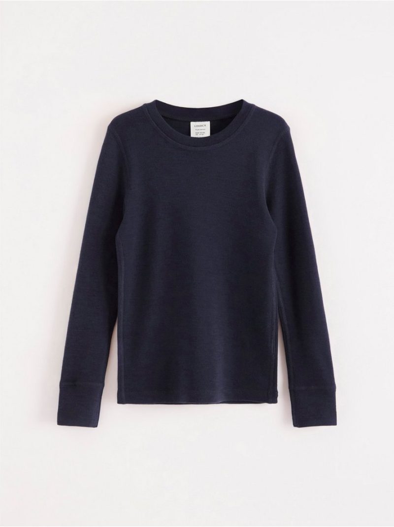 - Long-sleeved top in merino wool Long-sleeved top in merino wool - 8168828-2150