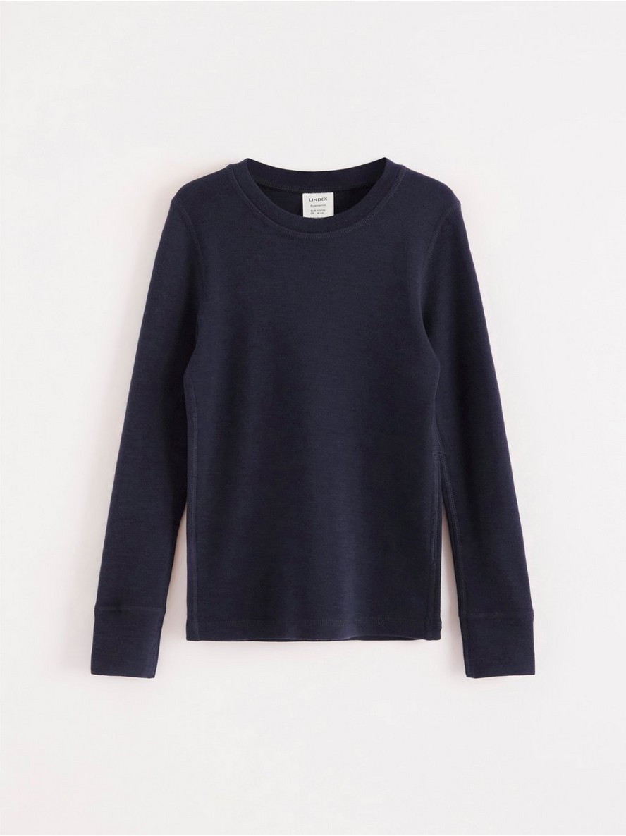 Long-sleeved top in merino wool - 8168828-2150