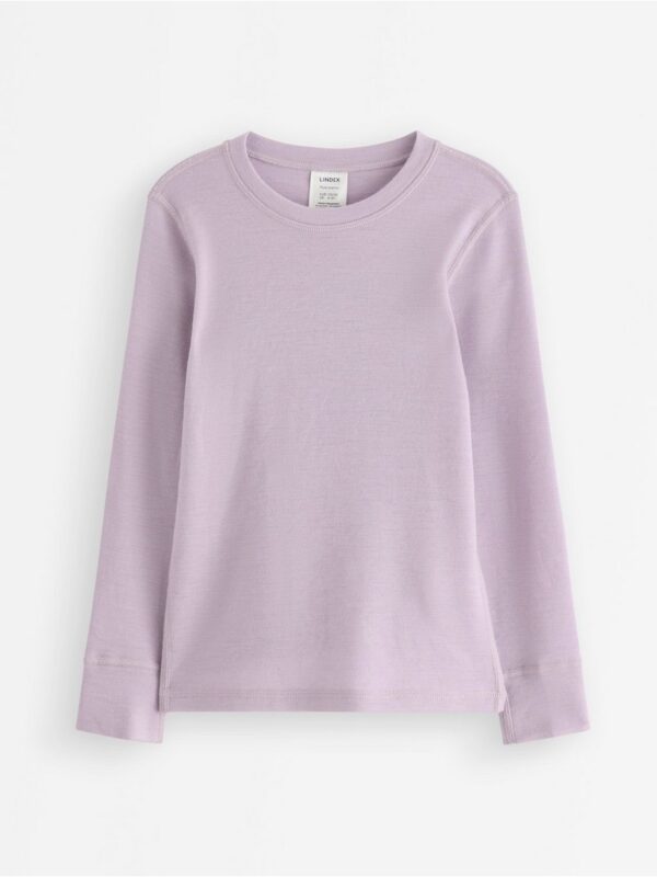 Long-sleeved top in merino wool - 8168828-6375