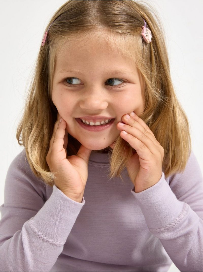 Long-sleeved top in merino wool - 8168828-6375