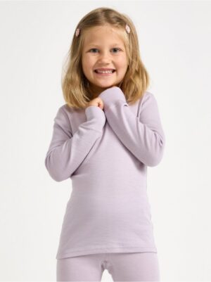 Long-sleeved top in merino wool - 8168828-6375