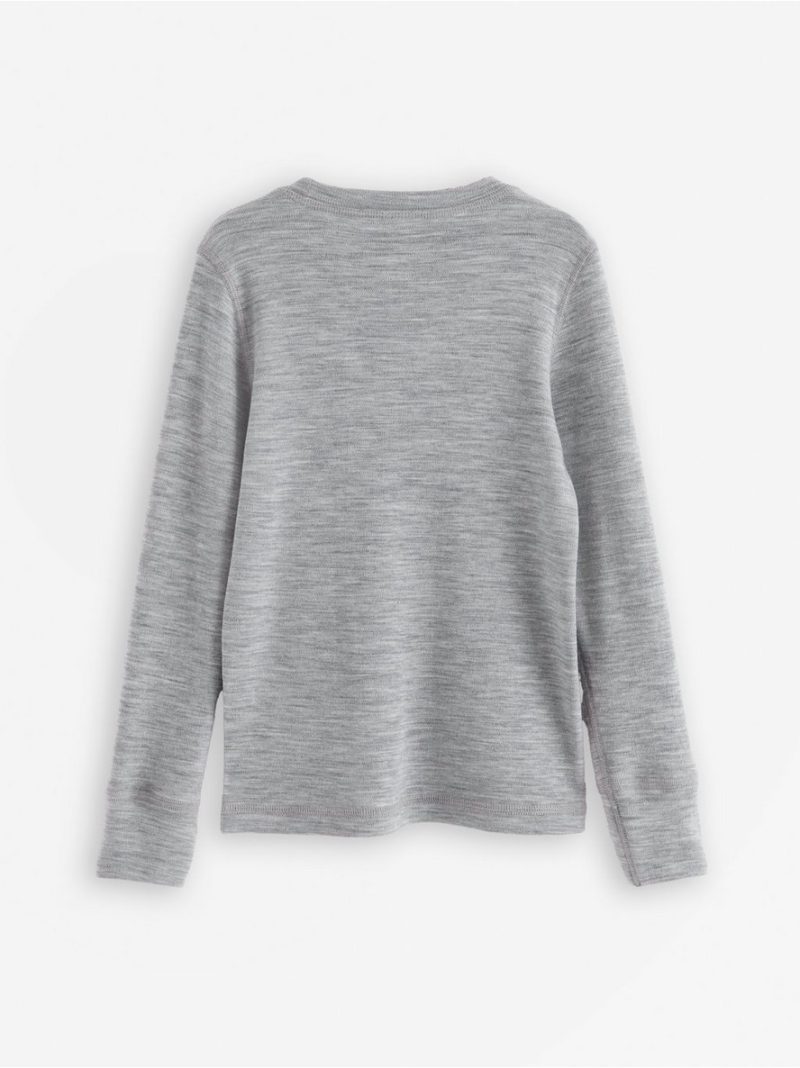 Long-sleeved top in merino wool - 8168828-7798