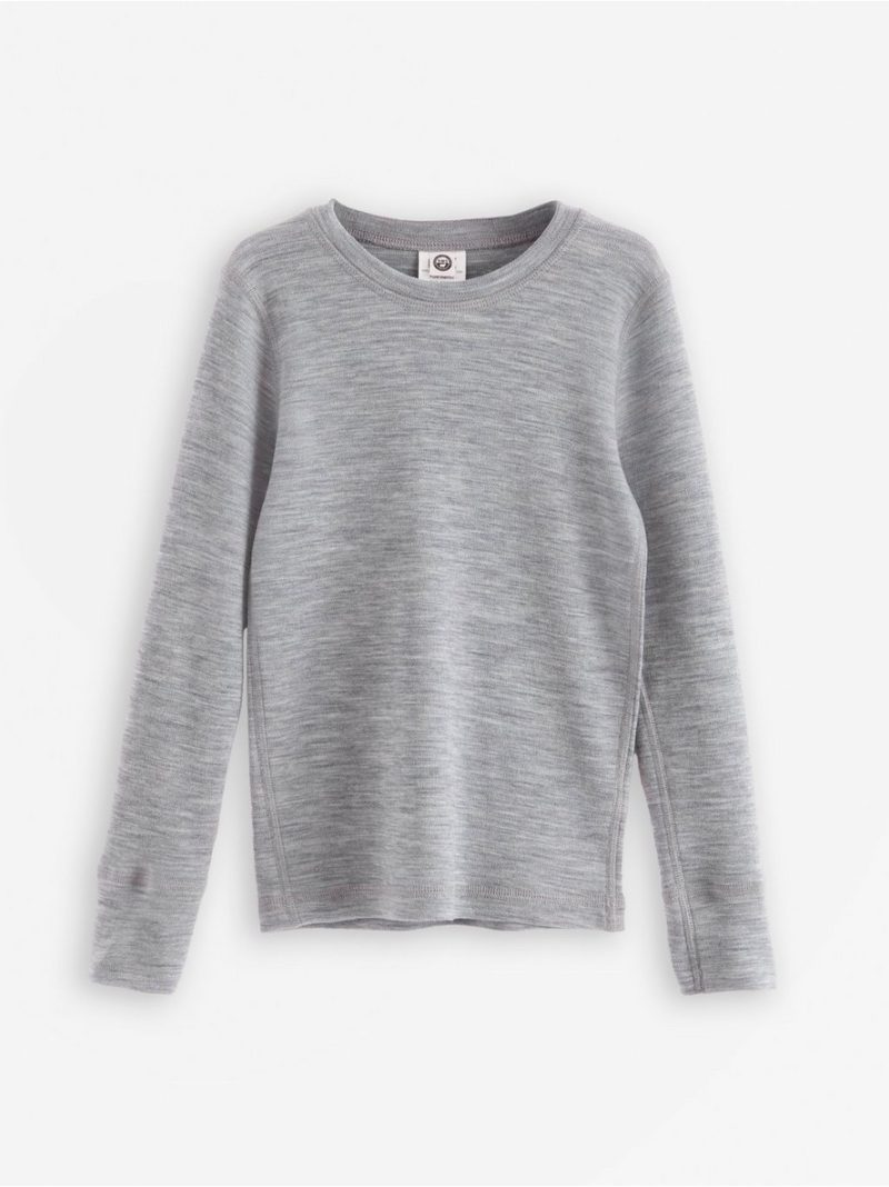 Long-sleeved top in merino wool - 8168828-7798