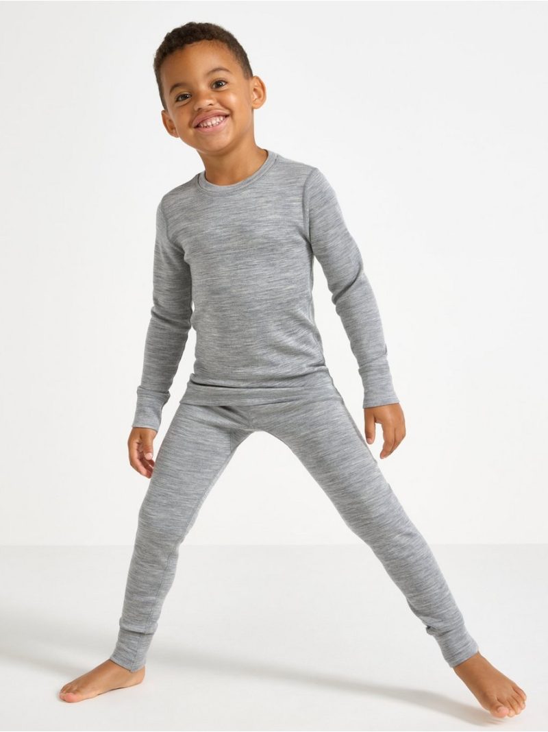 Long-sleeved top in merino wool - 8168828-7798