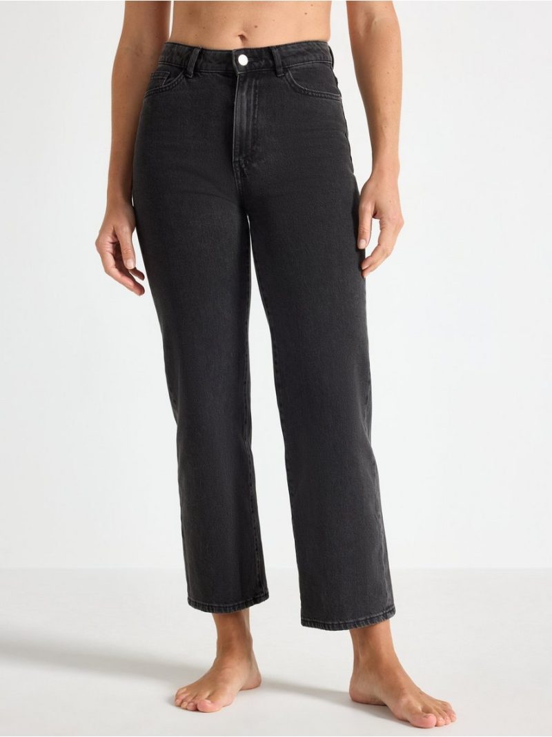 WIDE Hanna cropped  jeans with light stretch - 8308185-80
