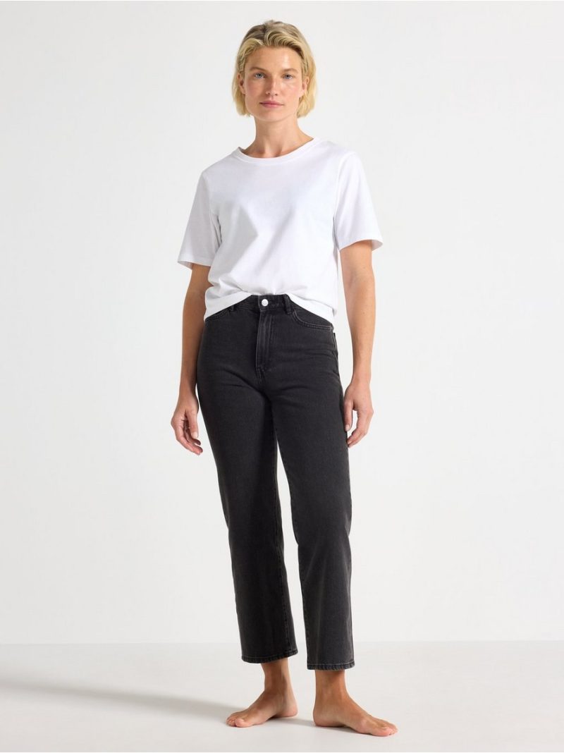 WIDE Hanna cropped  jeans with light stretch - 8308185-80