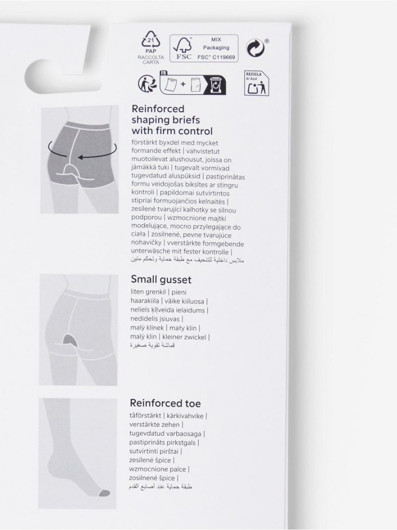 Firm support shaping tights 40 denier - 8308338-6553