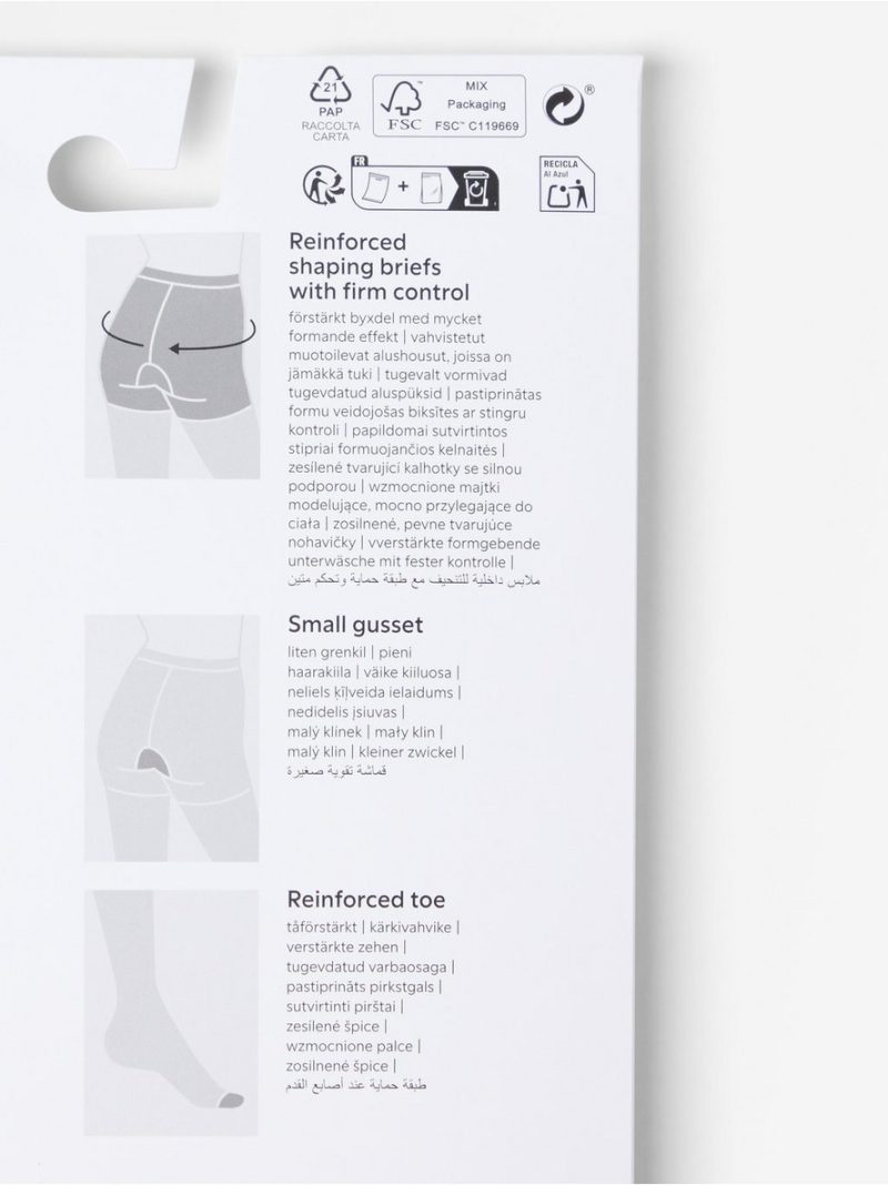 Firm support shaping tights 40 denier - 8308338-80