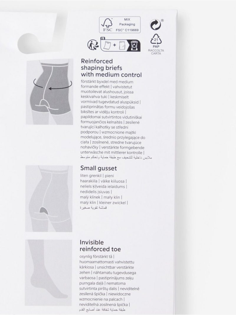 High waist shaping matt tights 60 denier - 8308374-80