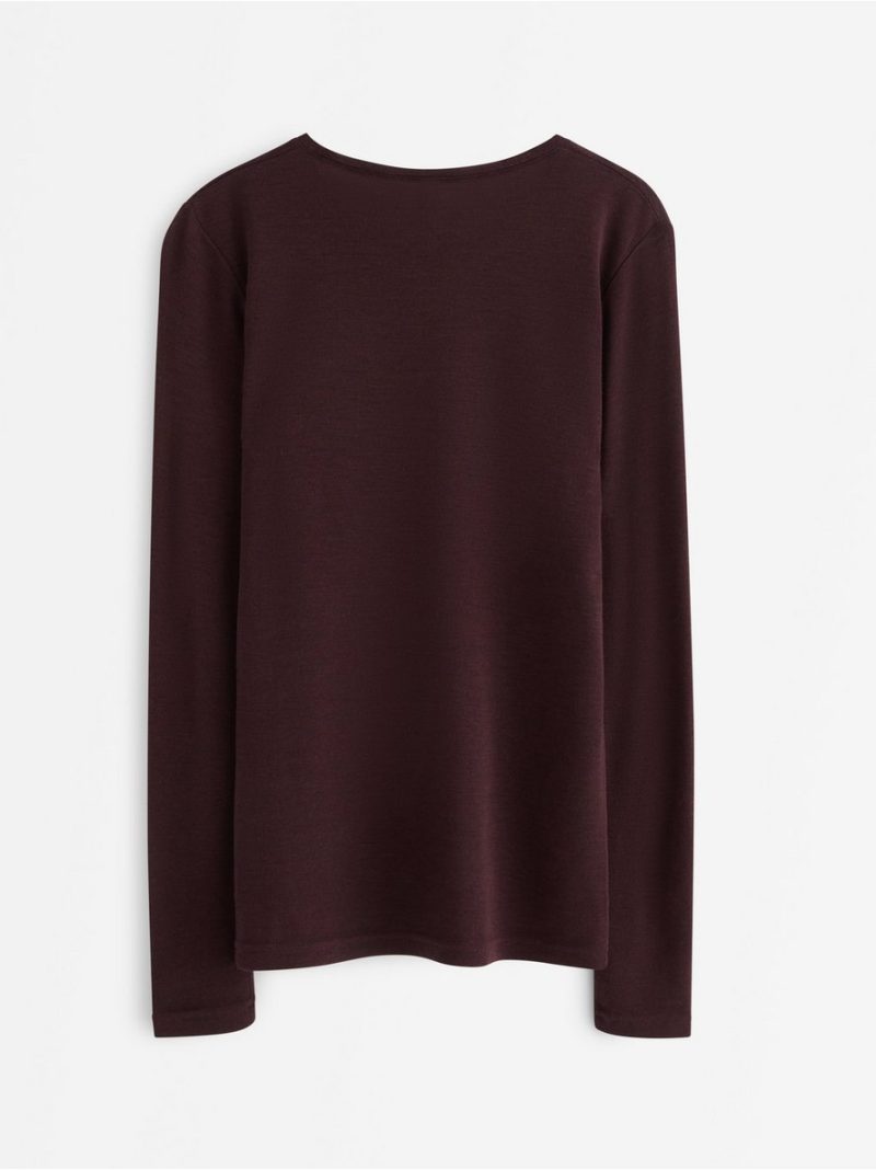 Majica - Long sleeve top in merino wool - 8362682-8704