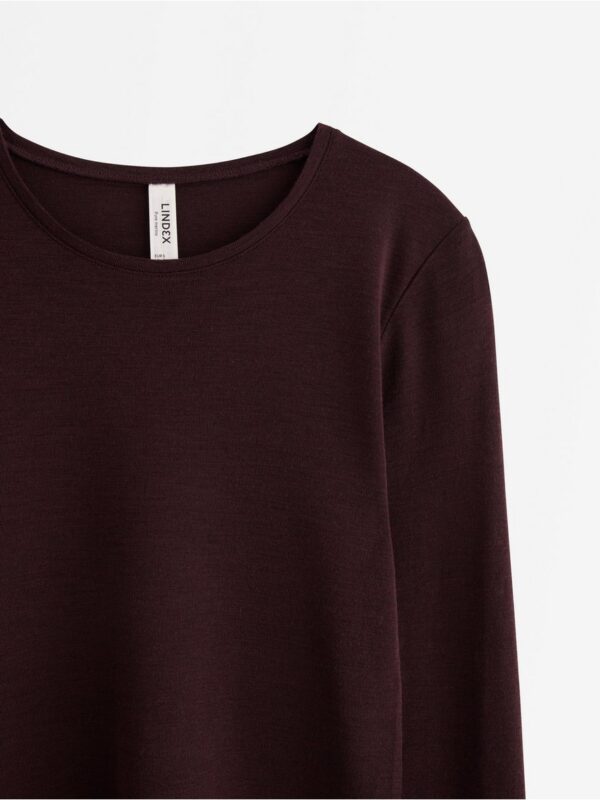 Long sleeve top in merino wool - 8362682-8704
