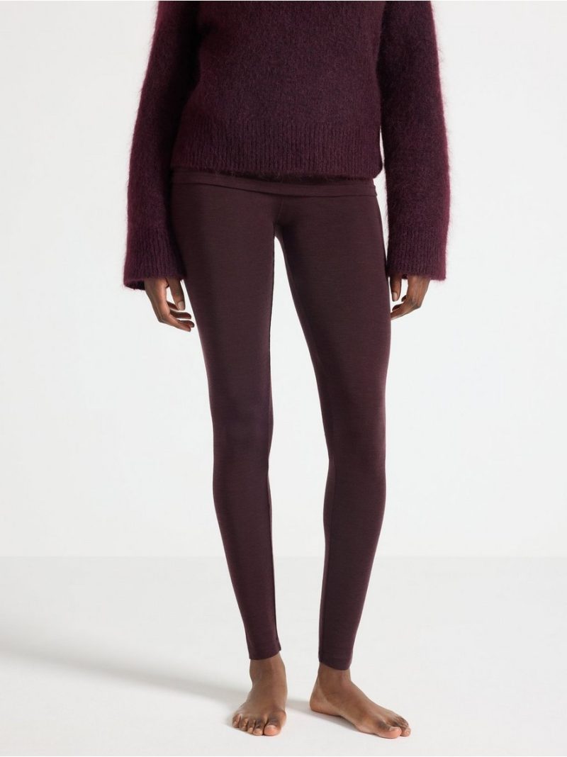 Leggings in merino wool - 8362685-8704