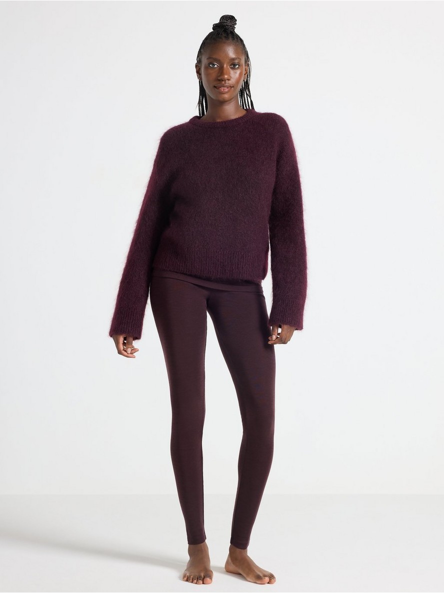 Leggings in merino wool - 8362685-8704