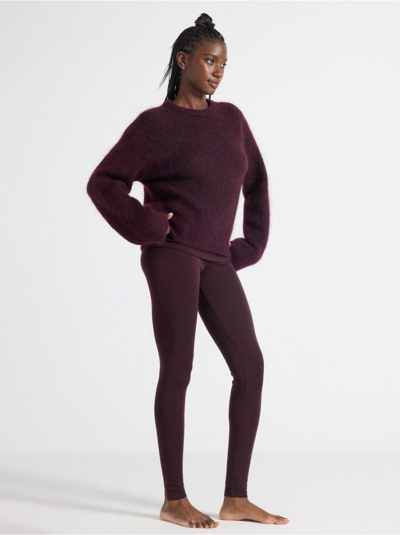 Leggings in merino wool - 8362685-8704
