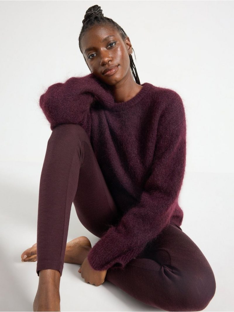 Leggings in merino wool - 8362685-8704