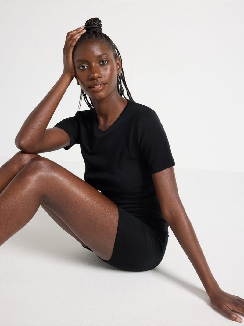 Cycling shorts in merino wool - 8362687-80