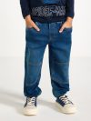 Farmerke - WILMER wide leg jeans in denim jersey with reinforced knees