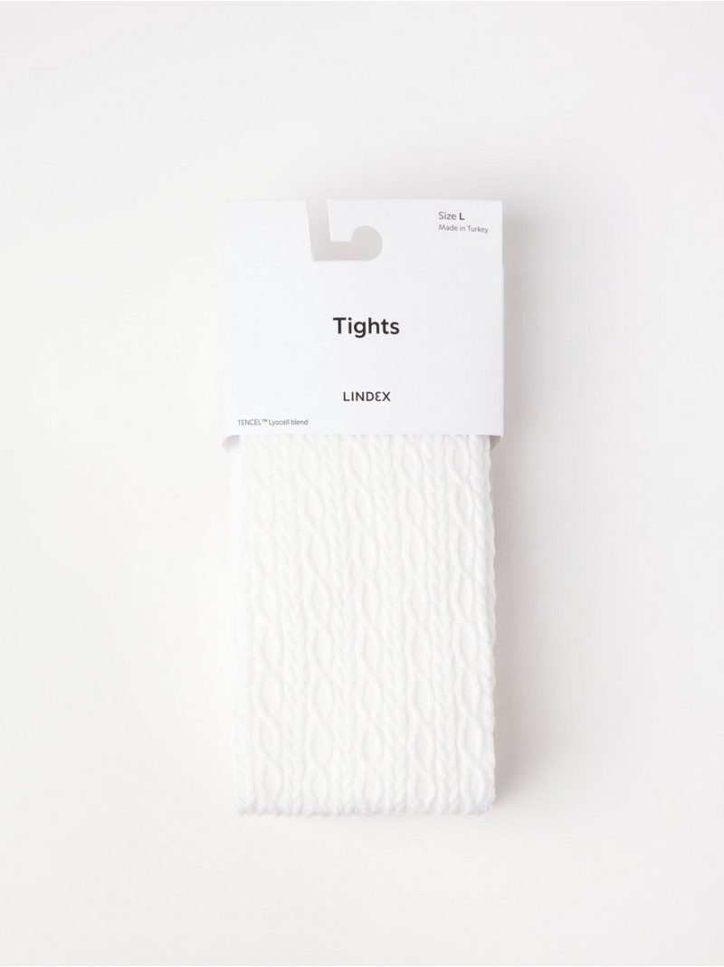 Hulahopke - Cable knit tights - 8479106-325