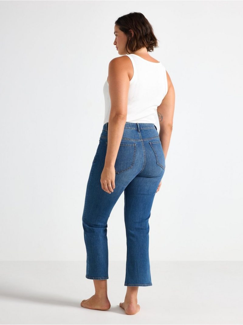 FLARE Karen cropped jeans with mid waist - 8529266-791